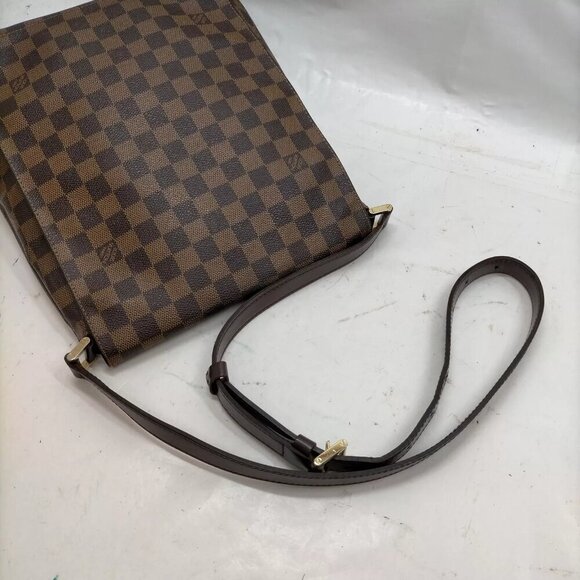 100% Authentic Louis Vuitton Musette Brown Damier Ebene Shoulder Bag - Picture 6 of 9